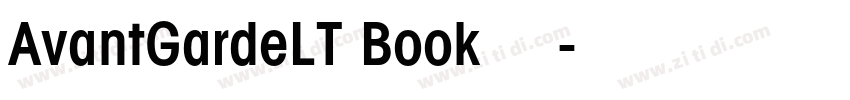 AvantGardeLT Book 粗体字体转换